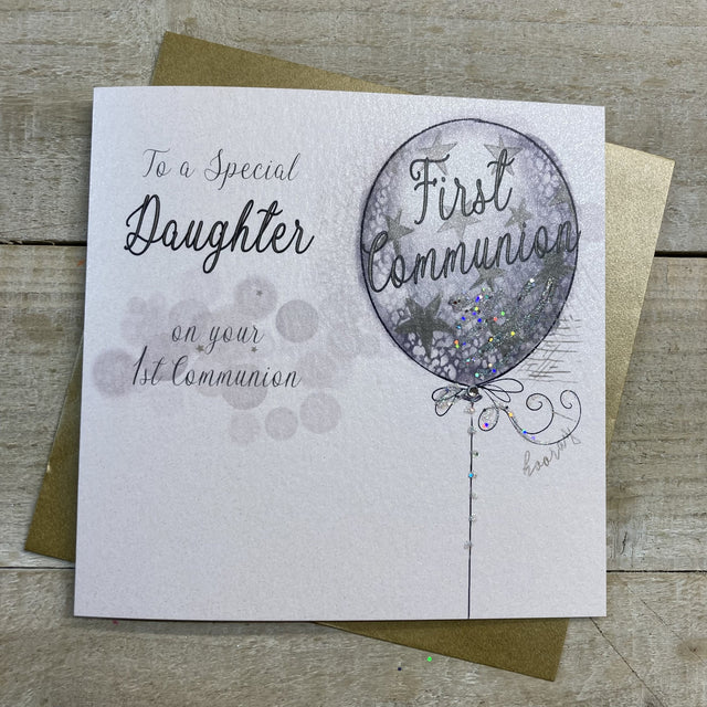 1st Communion Daughter Card