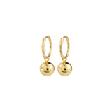 Pilgrim Air Hoop Earrings Gold Plated