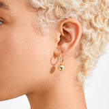 Pilgrim Air Hoop Earrings Gold Plated