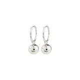 Pilgrim Air Hoop Earrings Silver Plated
