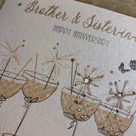Brother & Sister Anniversary Card