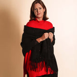 Winter Weight Dots Scarf - Black