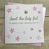 Sweet New Baby Girl - Stars