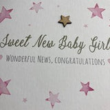 Sweet New Baby Girl - Stars