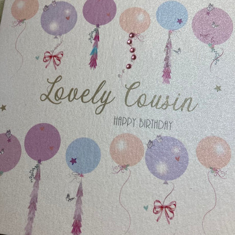 Lovely Cousin Birthday Card