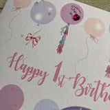 Unicorn 1st Birthday Card