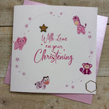 Pink Christening Card