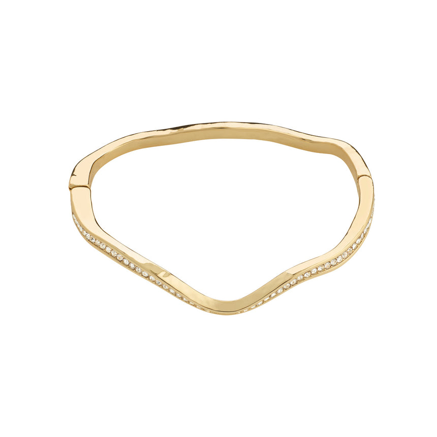 Pilgrim True Wavy Bangle Gold