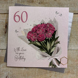 60th Bouquet Birthday Card