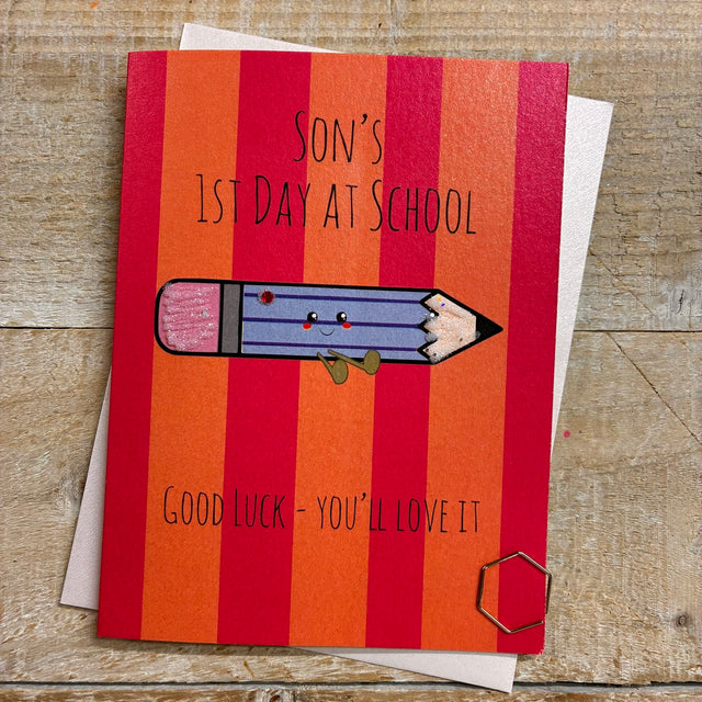Son's 1st Day At School