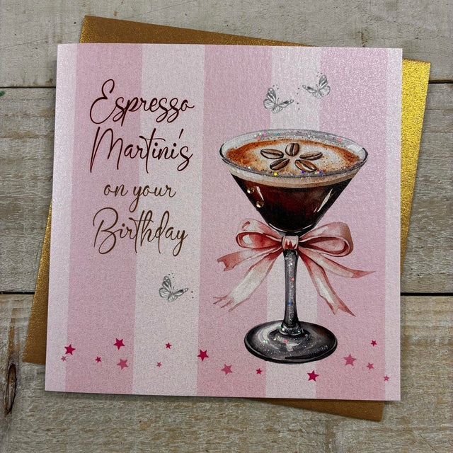 Expresso Martini Birthday Card
