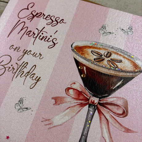 Expresso Martini Birthday Card