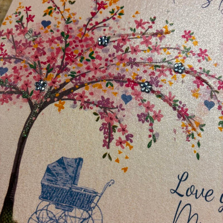 Mummy Happy 1st Mothers Day Card Blue