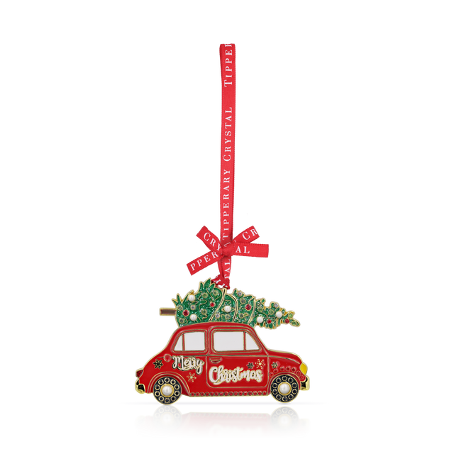 Sparkle Car & Tree Christmas Decoration