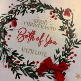 Both Of You Christmas Card