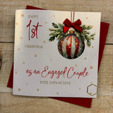 1st Christmas as Engaged Couple Christmas Card