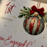 1st Christmas as Engaged Couple Christmas Card