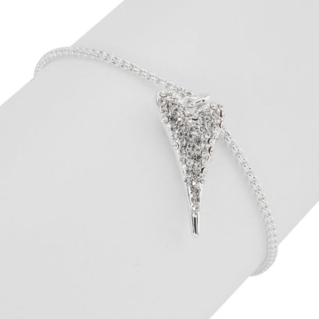 Miss Dee Silver Bracelet With Crystal Heart