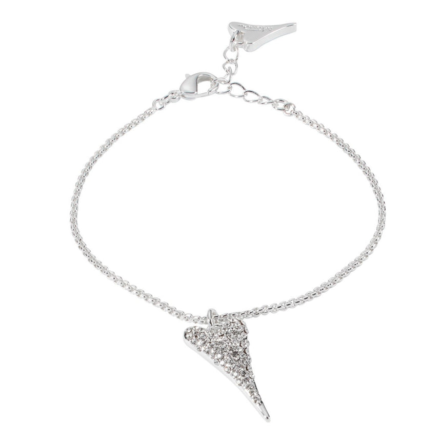 Miss Dee Silver Bracelet With Crystal Heart