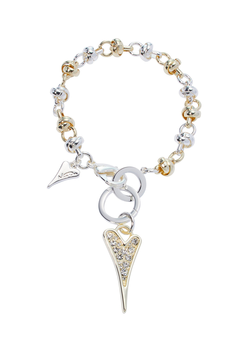 Miss Dee Gold/Silver knotted bracelet