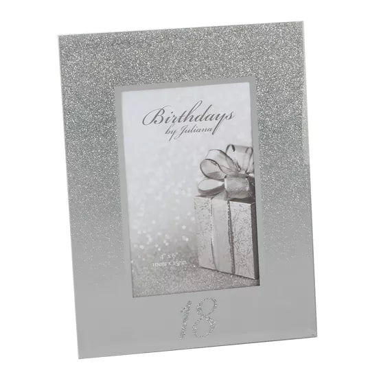 18th Birthday 4' x 6' Glitter Photo Frame