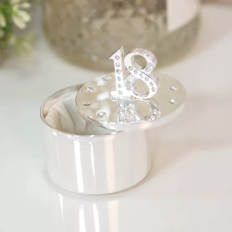 18th Birthday Trinket Box with Crystals