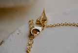 Miss Dee Yellow Gold Small Solid Heart Bracelet