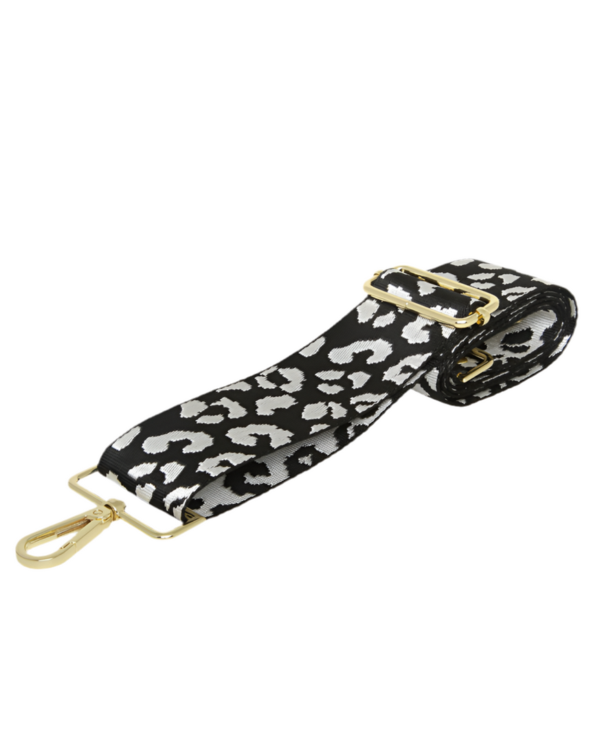 Alice Wheeler Black & Leopard Bag Strap