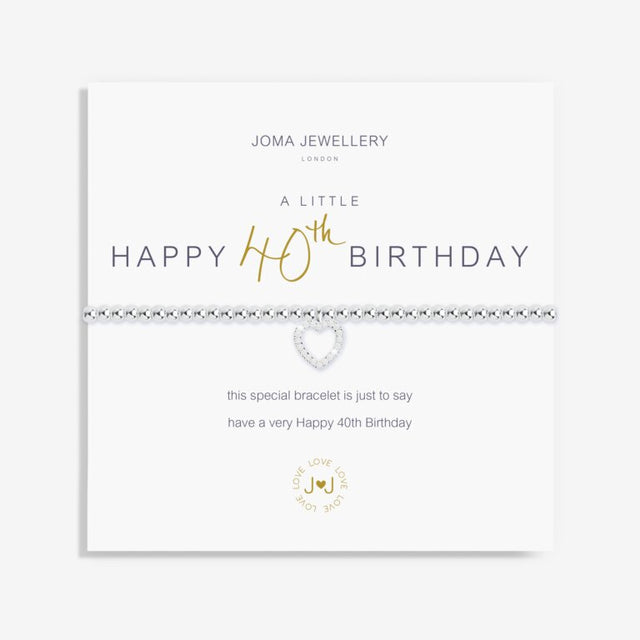 Joma 'Happy 40th Birthday' Bracelet