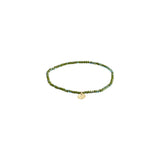 Pilgrim Gold and Green Indie Bracelet