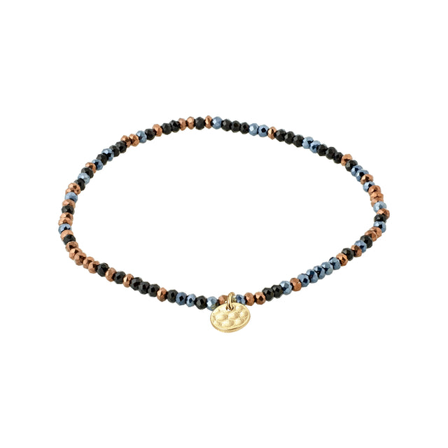 Pilgrim Gold and Black Indie Bracelet