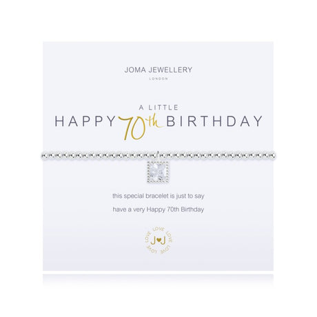 Joma Happy 70th Birthday Bracelet