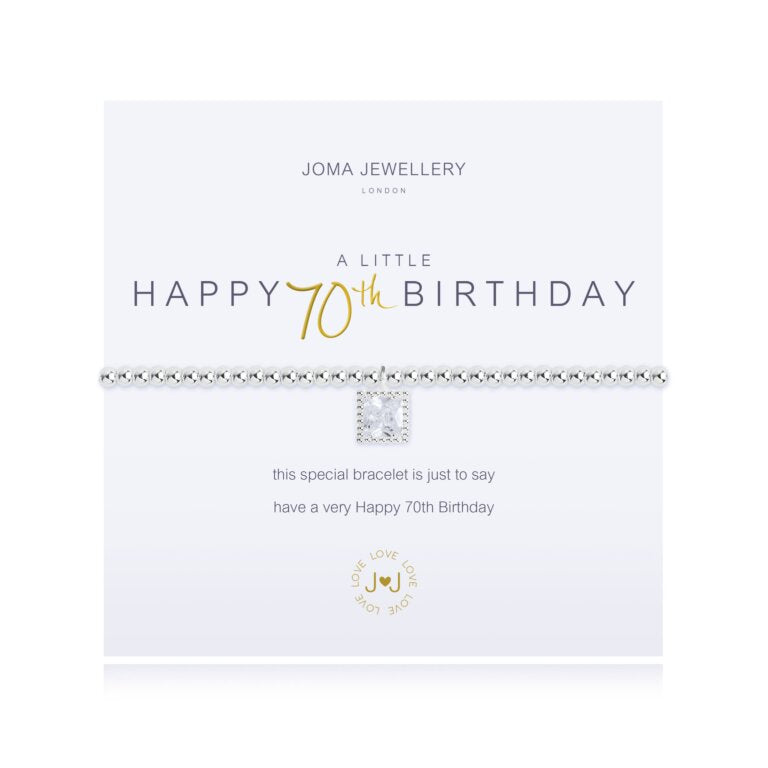 Joma Happy 70th Birthday Bracelet