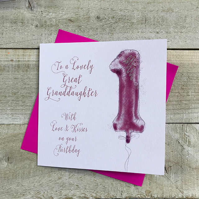Great Granddaughter 1st Birthday Card