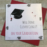 Clever Clogs Graduation Card