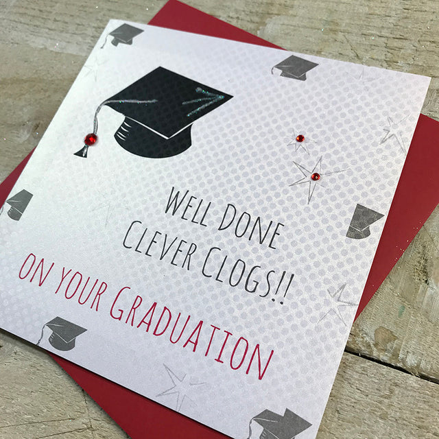 Clever Clogs Graduation Card