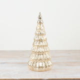 Ribbed Christmas Tree in Gold 30cm