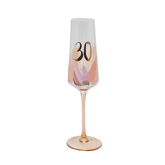 30th Birthday Brushstrokes Flute