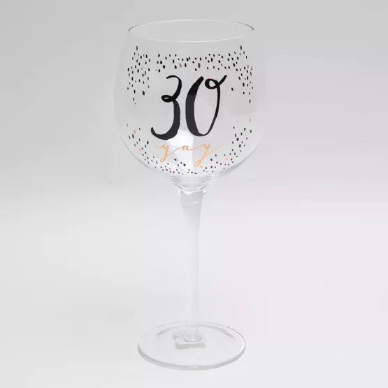 30th Birthday Gin Glass