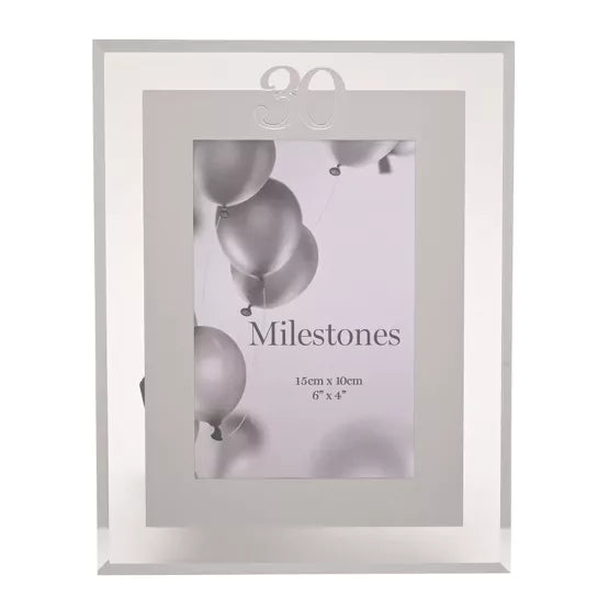 30th Birthday 4' X 6' Mirror Photo Frame
