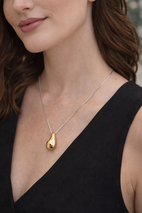 Teardrop Necklace - Gold