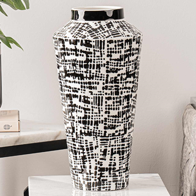 Black & White Ceramic Vase