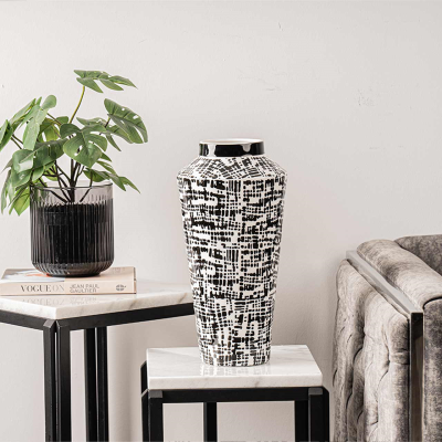 Black & White Ceramic Vase