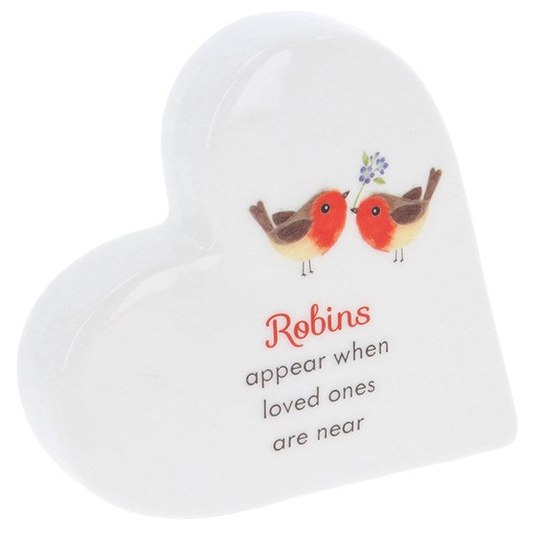 Forget Me Not Standing Heart - Robins