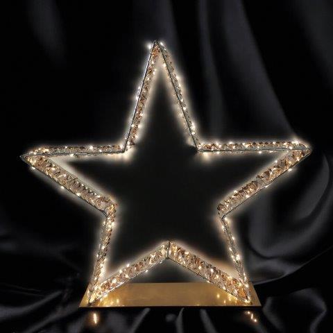 LED Gold Foil Star 200L 55cm