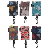 Foldable Clip Shopping Bag - Cats & Dogs