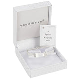 Sparkle Teddy Silver Plated Baby Bangle