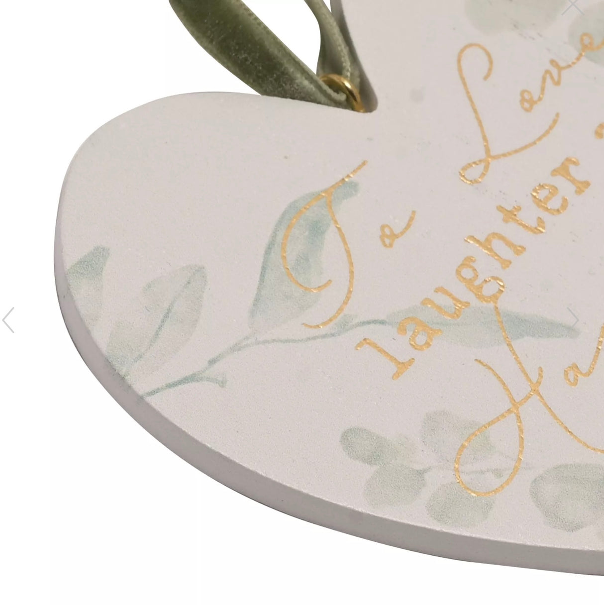 'Love, Laughter & Happily Ever After' Hanging Heart