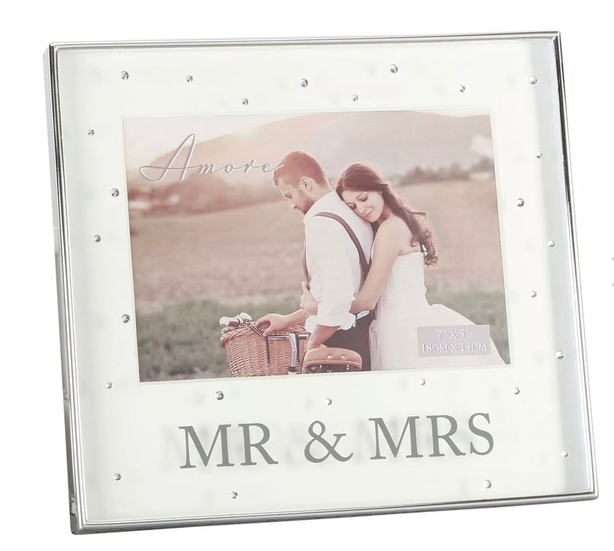 Mr & Mrs Crystal 7' x 5' Photo Frame