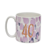 40th Birthday Brushstrokes Mug